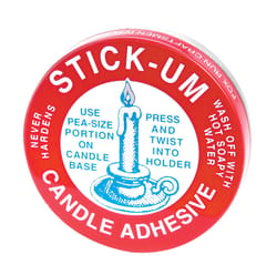 Stick-Um Clear None Scent Candle Adhesive .5 in. H
