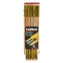 Lufkin 72 in. L X 5/8 in. W Wood Extension Rule SAE