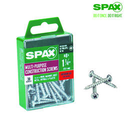 SPAX No. 8 S X 1.25 in. L Phillips/Square Zinc-Plated Multi-Purpose Screws 30 pk