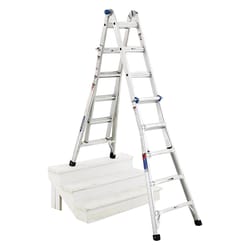 Werner 22 ft. H X 16 in. W Aluminum Articulating Ladder Type 1A 300 lb
