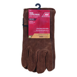 Ace XL Suede Cowhide Driver Brown Gloves