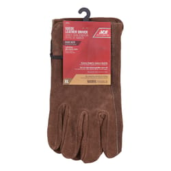 Ace XL Suede Cowhide Driver Brown Gloves