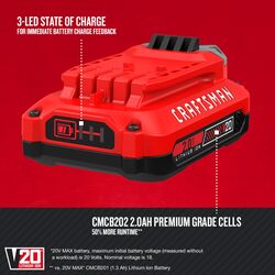Craftsman 20 V 2 Ah Lithium-Ion Battery Pack 1 pc