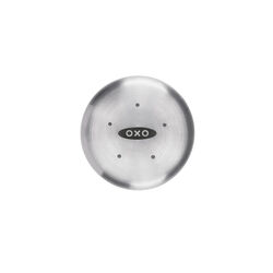 OXO Good Grips 2 in. W X 2 in. L Clear/Black/Silver Plastic/Stainless Steel 2-in-1 Salt & Pepper