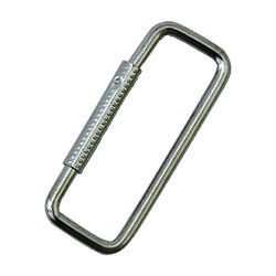 Hy-Ko 2GO Steel Silver Spring Lock Key Ring