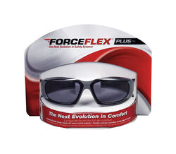 3M ForceFlex Streamlined/Wraparound Safety Glasses Gray Black 1 pc
