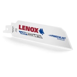 Lenox Lazer 6 in. Bi-Metal Reciprocating Saw Blade 18 TPI 5 pk