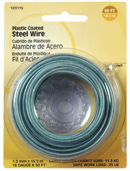 Hillman 50 ft. L Plastic 18 Ga. Wire