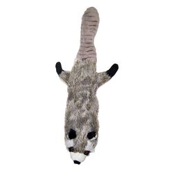 Skinneeez Multicolored Raccoon Plush Dog Toy Small 1