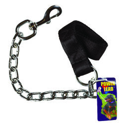 PDQ Power Lead Silver Chain Lead Steel Dog Leash Small/Medium