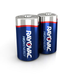 Rayovac D Alkaline Batteries 2 pk Carded