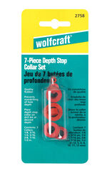 Wolfcraft Rubber Drill Stop Set 7 pc