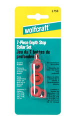 Wolfcraft Rubber Drill Stop Set 7 pc