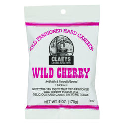 Claeys Old Fashioned Wild Cherry Hard Candy 6 oz