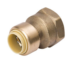 BK Products ProLine 1/2 Push T X 3/4 D FPT Brass Reducing Adapter