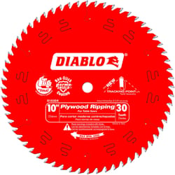 Diablo 10 in. D X 5/8 in. S Plywood Ripping TiCo Hi-Density Carbide Saw Blade 30 teeth 1 pc