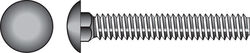 HILLMAN 1/4 in. P X 4-1/2 in. L Zinc-Plated Steel Carriage Bolt 100 pk
