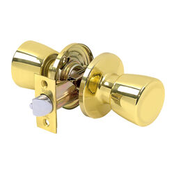Tell Alton Bright Brass Steel Passage Door Knob 3 Grade Right or Left Handed