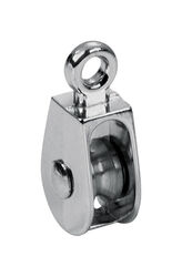 Baron 1/2 in. D Electro-Plated Zinc Fixed Eye Single Eye Pulley