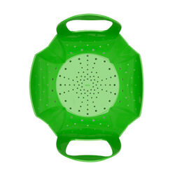OXO Good Grips 9-1/8 in. W X 13-5/16 in. L Green Silicone Steamer Basket