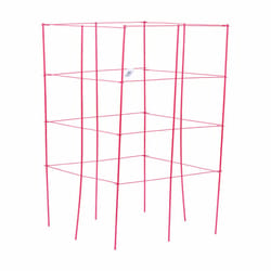 Panacea 46 in. H X 1 ft. W X 12 in. D Red Steel Tomato Cage