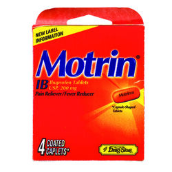 Motrin Ibuprofen 4 ct