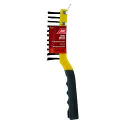 Ace 4 in. W X 11.5 in. L Carbon Steel Wire Brush with Scraper