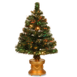 National Tree LED <4 ft. LED LED 0 ct Radiance Color Changing Fiber Optic Tree