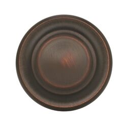 Amerock Inspirations Round Cabinet Knob 1-5/16 in. D 1 in. Oil Rubbed Bronze 10 pk