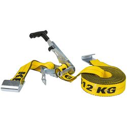 Keeper Ratchet Armour Series Flat 2 in. W X 27 ft. L Yellow Tie Down w/Ratchet 3333 lb 1 pk