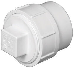 Charlotte Pipe Schedule 40 1-1/2 in. Spigot T X 1-1/2 in. D FPT PVC Cleanout Adapter