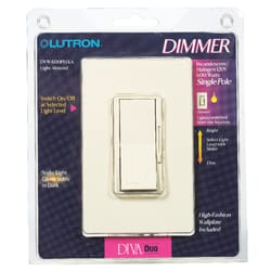 Lutron Diva Light Almond 600 W Slide Dimmer Switch 1 pk