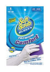 Soft Scrub Vinyl Cleaning Gloves L White 1 pk