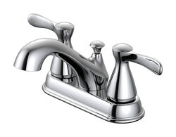OakBrook Doria Chrome Two Handle Lavatory Pop-Up Faucet 4 in.