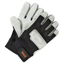 STIHL Value Leather Palms Work Gloves Black/White M 1 pair