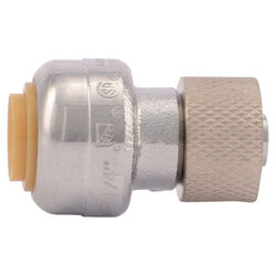 SharkBite 1/4 in. PTC T X 3/8 in. S Compression Brass Stop Valve Connector