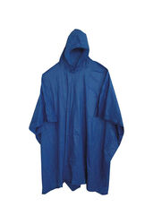 Boss Blue Vinyl Rain Poncho One Size Fits All