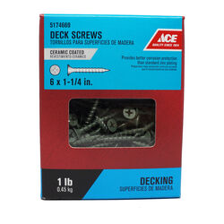 Ace No. 6 S X 1-1/4 in. L Phillips Bugle Head Deck Screws 1 lb 288 pk