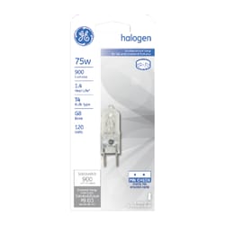 GE Edison 75 W T4 Specialty Halogen Bulb 900 lm Warm White 1 pk