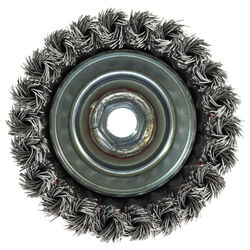 Forney 4 in. D X 5/8 in. S Knotted Steel Cup Brush 8500 rpm 1 pc