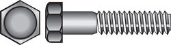 Hillman 3/8-16 in. D X 3/4 in. L Stainless Steel Hex Head Cap Screw 50 pk