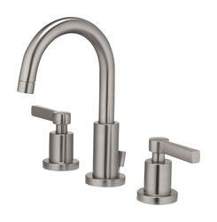 OakBrook Modena Brushed Nickel Widespread Lavatory Pop-Up Faucet 8 in.