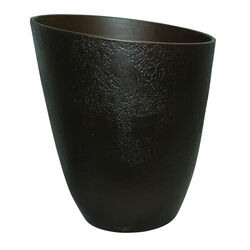 Southern Patio 12.75 in. W Resin Midway Planter Chocolate
