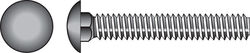 Hillman 5/16 in. P X 4 in. L Hot Dipped Galvanized Steel Carriage Bolt 50 pk