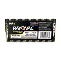 Rayovac Ultra Pro AA Alkaline Batteries 8 pk Shrink Wrapped