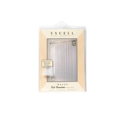 Excell 70 in. H X 72 in. W Frosted Solid Shower Curtain Liner Vinyl