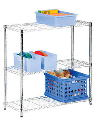 Honey Can Do 30 in. H X 24 in. W X 14 in. D Steel Shelving Unit