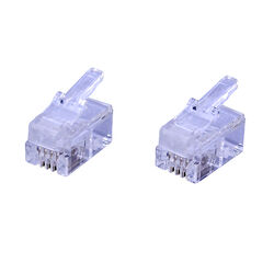 Ace 0 ft. L Clear Modular Telephone Line Cable