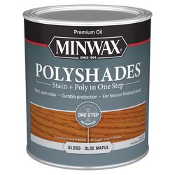 Minwax PolyShades Semi-Transparent Gloss Olde Maple Oil-Based Stain 1 qt