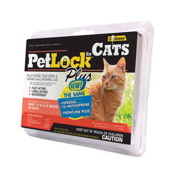 PetLock Plus Liquid Cat Flea and Tick Drops Fipronil/(S)-Methoprene 0.135 oz